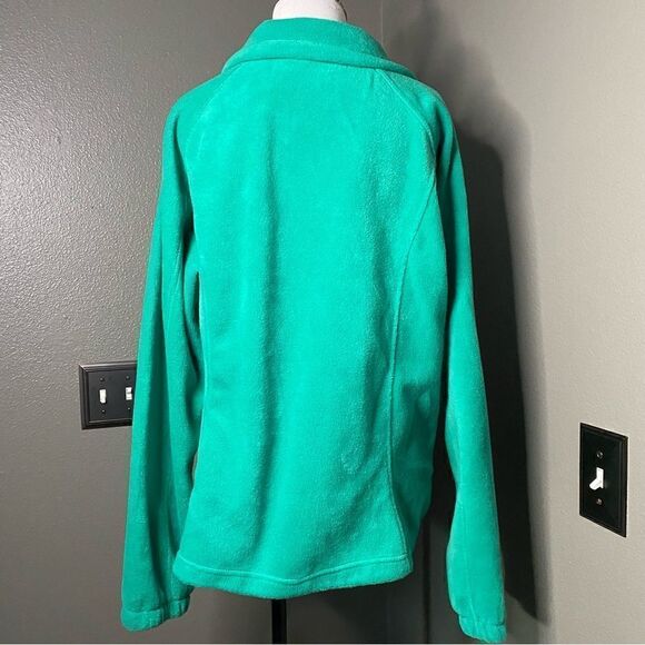 Columbia Women’s Jade Green Full Zip Fleece Jacket HTF color - Picture 6 of 11